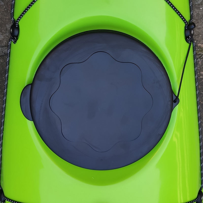 Black Spring 10 inch round rubber hatch