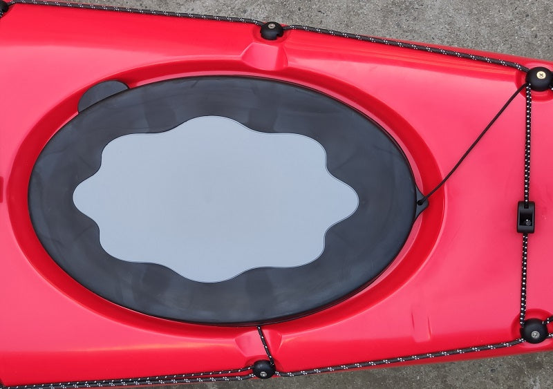 Black Spring 44x26cm oval round co-molded hatch