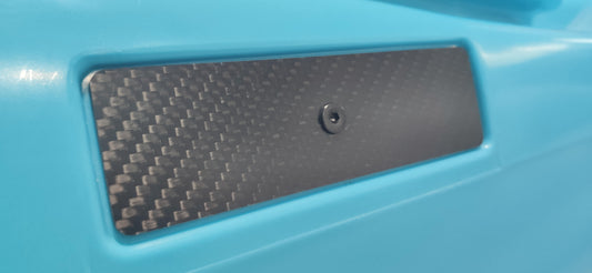 Black Spring skeg control carbon cover