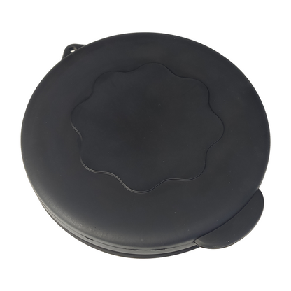Black Spring 6 inch round rubber hatch