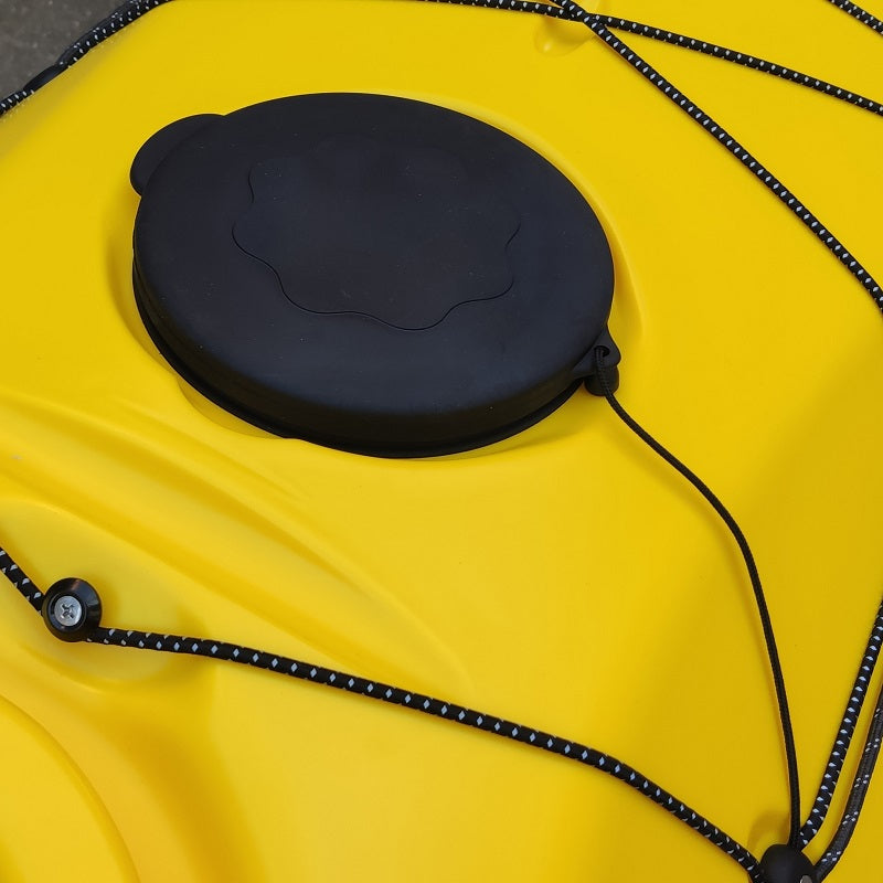 Black Spring 6 inch round rubber hatch