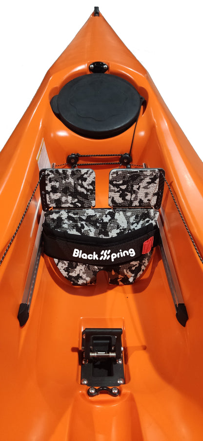 Black Spring carbon footrest for surfski